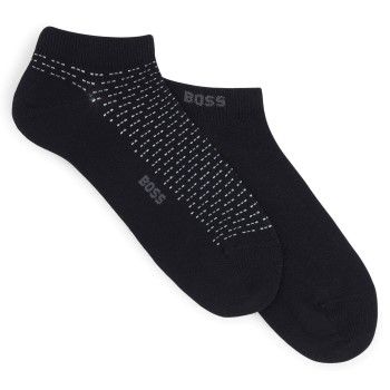 BOSS Strømper 2P Minipatetrn CC Ankle Socks Sort Str 39/42 Herre