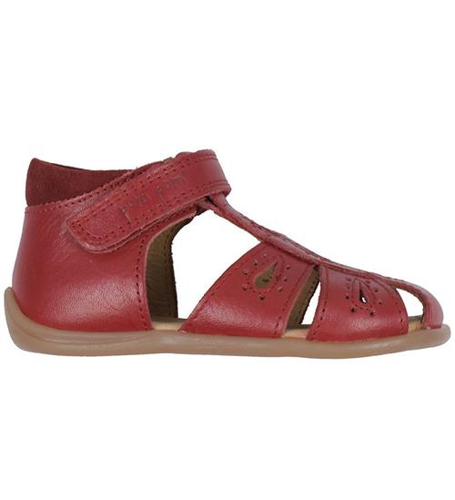 Se Pom Pom Sandaler - Starters Drops Velcro - Dusty Red ved KidsWorld