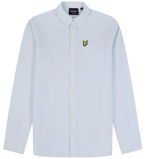 Lyle & Scott Skjorte - Oxford - LyseblÃ¥/Hvid