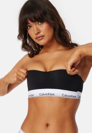 Se Calvin Klein Lightly Lined Bandeau Black XS ved Bubbleroom