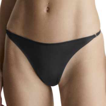 Calvin Klein Trusser Minimalist Thong Sort Large Dame