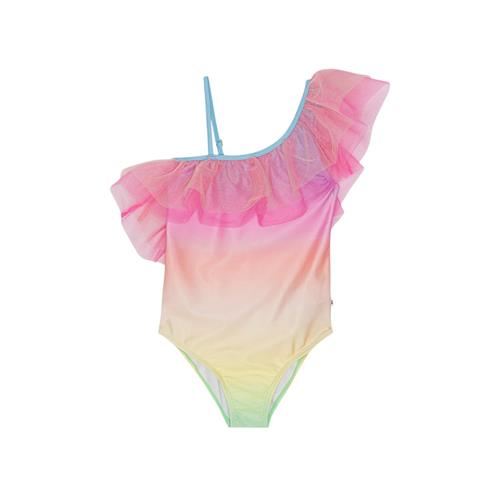 Molo Nilla Badedragt Sorbet Rainbow | Lyserød | 146 cm