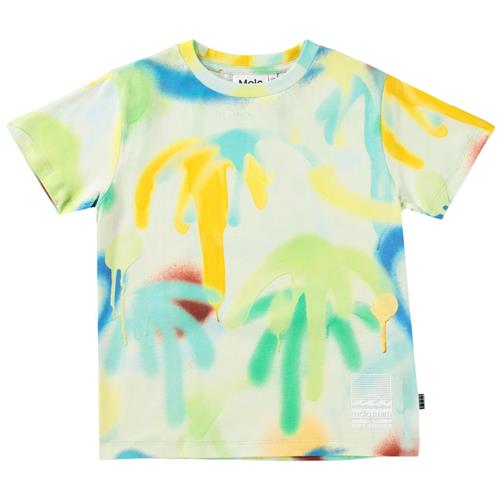 Molo GOTS Rame T-shirt Palmtree Spray | Grønn | 98 cm