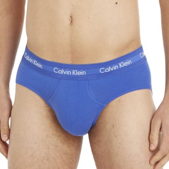 Calvin Klein 6P Cotton Stretch Hip Brief Mørkblå bomuld Small Herre