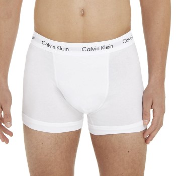 Calvin Klein 3P Cotton Stretch Trunks Hvid bomuld Small Herre