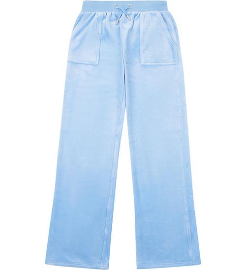 Se Juicy Couture Velourbukser - Tonal - Della Robbia Blue ved KidsWorld