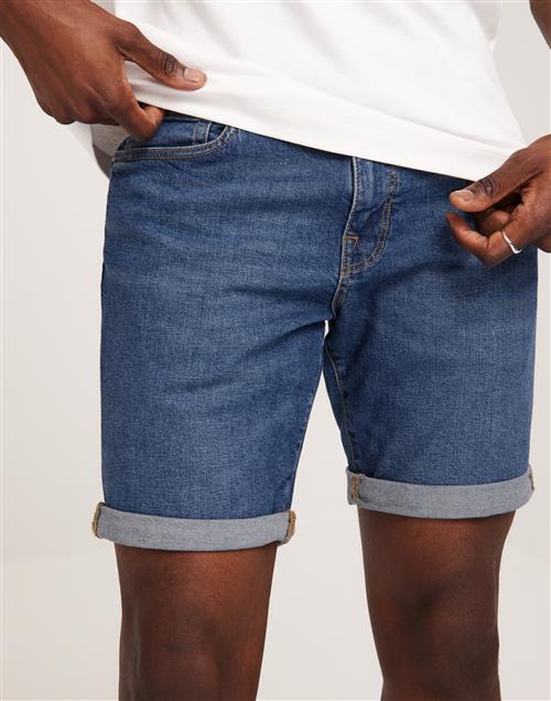 Selected Homme Slhslim Alex 3405 M.B Super Shorts Denimshorts Blå