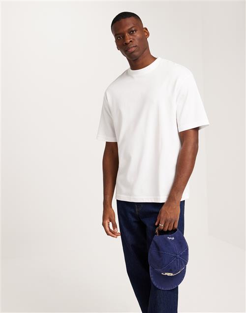 Selected Homme Slhlooseoscar Ss O-Neck Tee Noos Oversized t-shirts Bright White