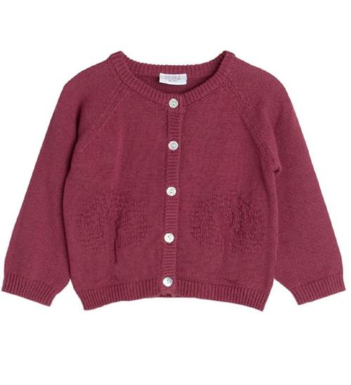 Se Hust and Claire Hust and Claire Cardigan - Strik - Cleo - Purple Fig ved KidsWorld