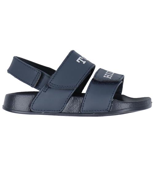 Se Tommy Hilfiger Badesandaler - Velcro - Navy ved KidsWorld