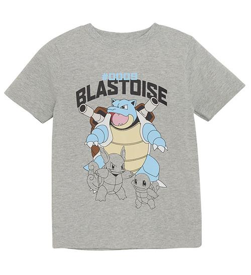 Minymo Minymo T-shirt - PokÃ©mon - Grey Melange