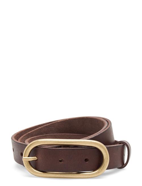 Se DEPECHE Narrow Belt DEPECHE Brown ved Booztlet