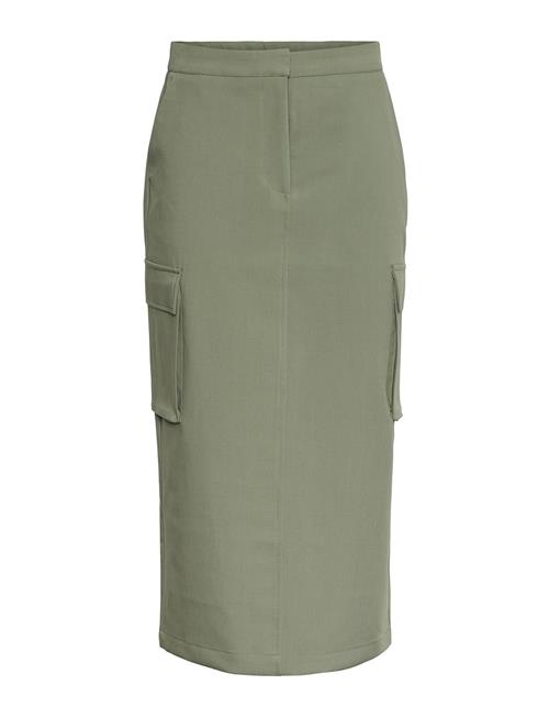 YAS Yaspocka Hmw Midi Skirt YAS Khaki