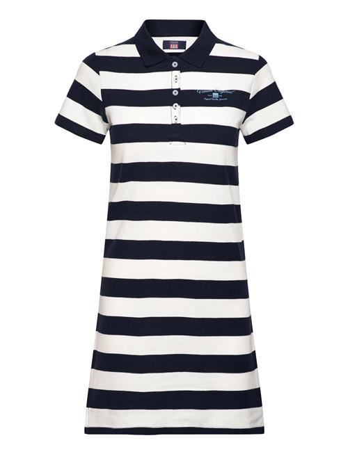 Kate Striped Reg Kn Cot Vin W VINSON Navy