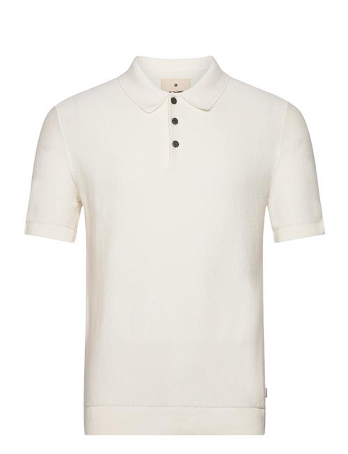 Se Jack & Jones Jprblusandri Knit Polo Sn Jack & J S Cream ved Booztlet