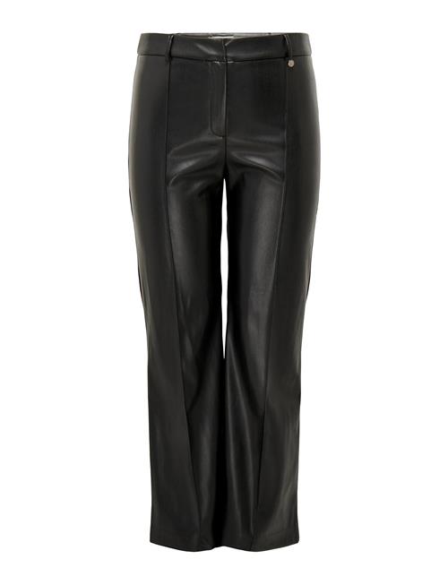 ONLY Carmakoma Carblake Mw Flared Pin Faux Lea Pant ONLY Carmakoma Black