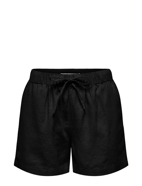 ONLY Onlcaro Mw Linen B Pull-Up Shorts Cc Pnt ONLY Black