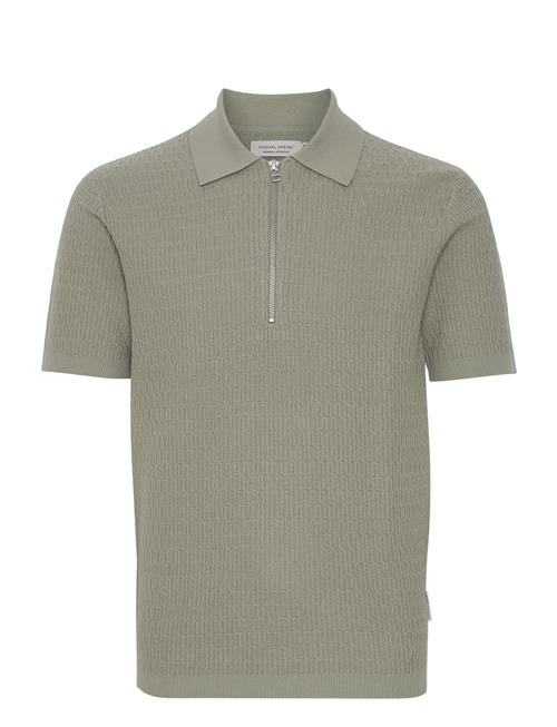 Casual Friday Cfkarl Ss Structured Polo Knit Casual Friday Green