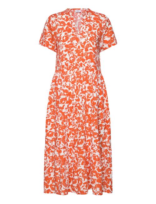 Saint Tropez Edasz Ss Maxi Dress Saint Tropez Orange