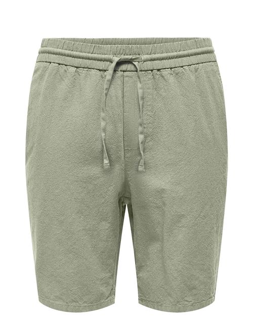 ONLY & SONS Onslinus 0007 Cot Lin Shorts Noos ONLY & SONS Khaki