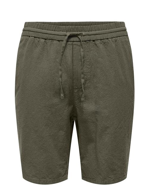 ONLY & SONS Onslinus 0007 Cot Lin Shorts Noos ONLY & SONS Khaki