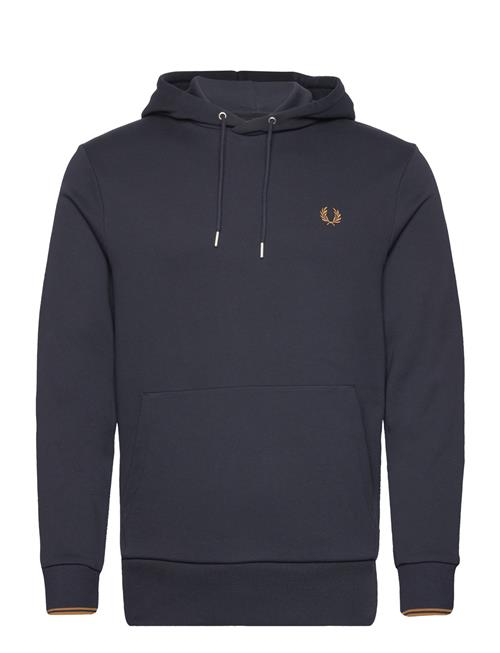 Se Fred Perry Tipped Hooded Sweatshirt Fred Perry Navy ved Booztlet