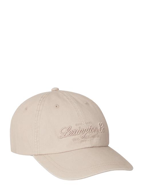 Se Lexington Clothing York Washed Cotton Cap Lexington Clothing Beige ved Booztlet