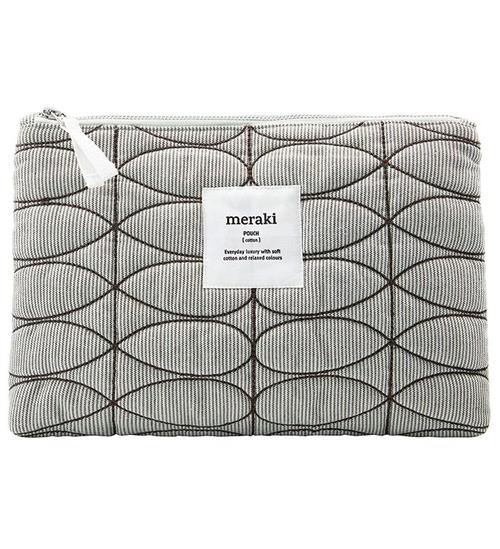 Meraki Toilettaske - Mentha - Light Grey/Army Green