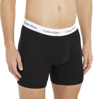 Calvin Klein 3P Cotton Stretch Boxer Brief Flerfarvet-2 bomuld Small Herre