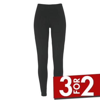 Se Damella Bamboo Leggings Sort bomuld X-Large Dame ved Timarco