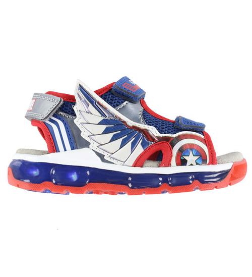 Se Geox Geox Sandaler - Android - Blue/Red ved KidsWorld