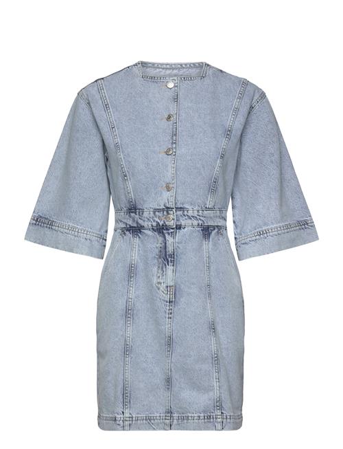 Cara Short Denim Dress NORR Blue