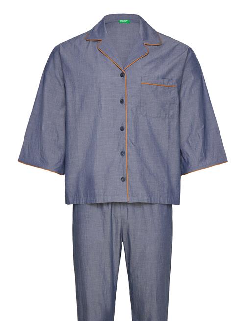 United Colors of Benetton Pyjama(Shirt+Trouser United Colors Of Benetton Blue