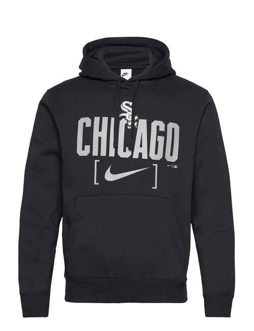 NIKE Fan Gear Chicago White Sox Men's Nike Mlb Club Slack Fleece Hood NIKE Fan Gear Black