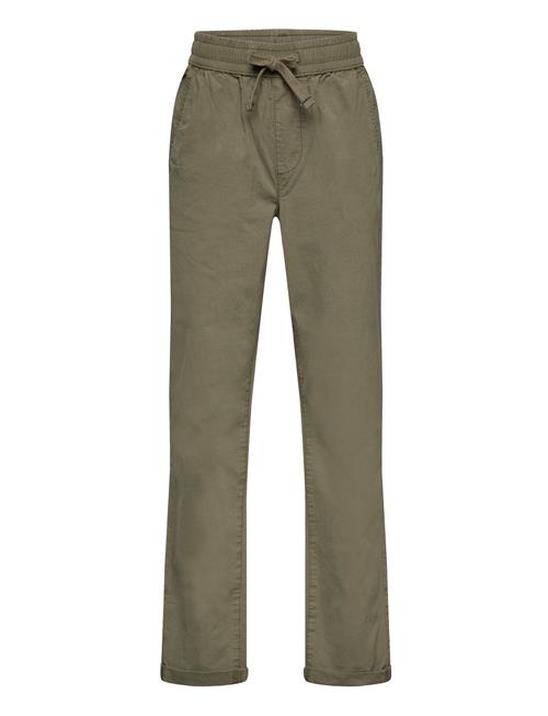 Mango Cotton Jogger-Style Trousers Mango Khaki