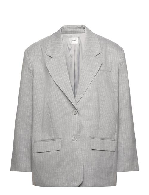 Gestuz Paulagz Pinstripe Oz Blazer Gestuz Grey