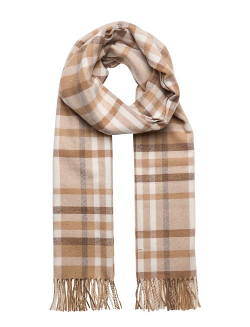 Se GANT Check Scarf GANT Beige ved Booztlet