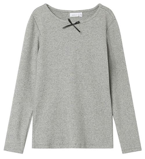 Se Name It Name It Bluse - NkfFionea - Grey Melange ved KidsWorld