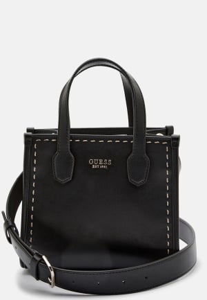 Se Guess Silvana 2 Compartment Mini Tote BLA Black One size ved Bubbleroom