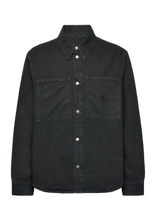 Calvin Klein Jeans Canvas Relaxed Linear Shirt Calvin Klein Jeans Black