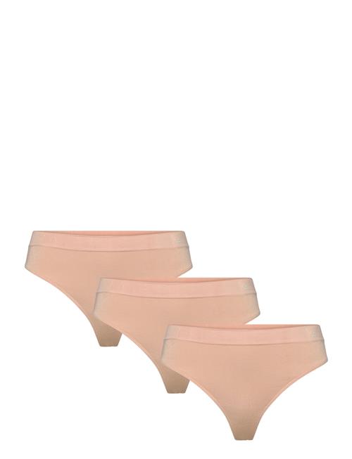 Danish Endurance Women's Bamboo Thong 3-Pack Danish Endurance Beige