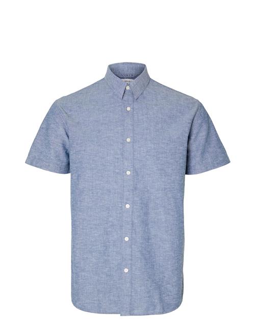 Selected Homme Slhreg-Sun Shirt Ss Noos Selected Homme Blue