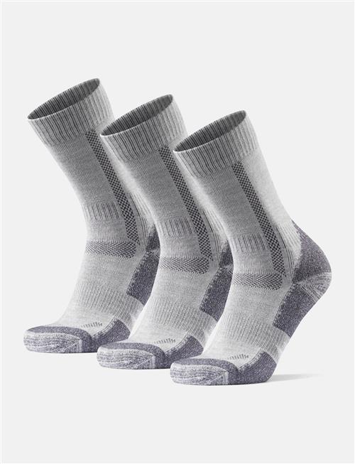 Se Danish Endurance Hiking Classic Socks 3-Pack Danish Endurance Grey ved Booztlet