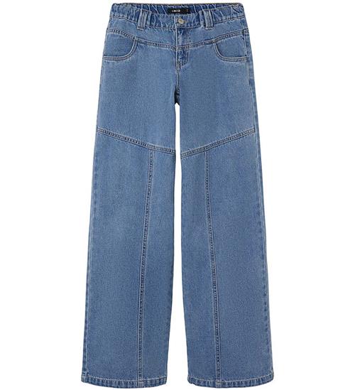 Se LMTD LMTD Bukser- NLfSkatizza - Wide - Medium Blue Denim ved KidsWorld