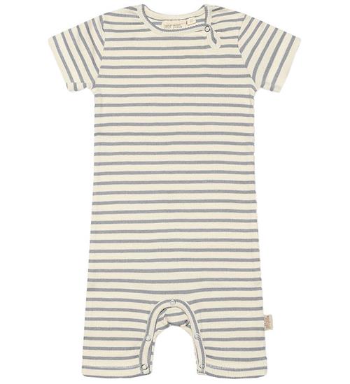 Se Petit Piao Petit Piao Sommerdragt - Rib - Modal - Blue Mist ved KidsWorld