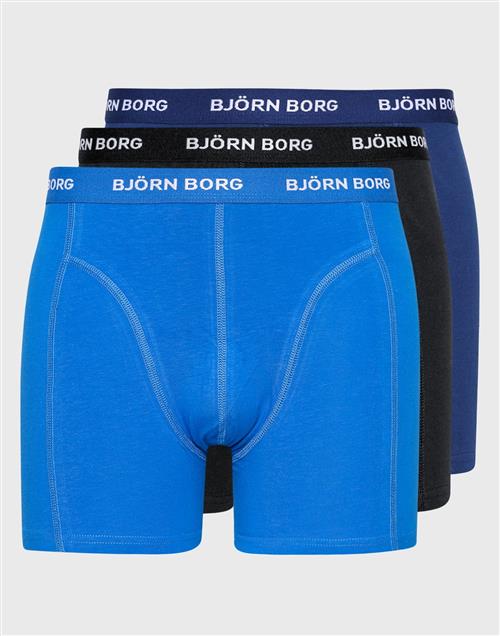 Björn Borg 3p Shorts Noos Solids Multipack underbukser Blå