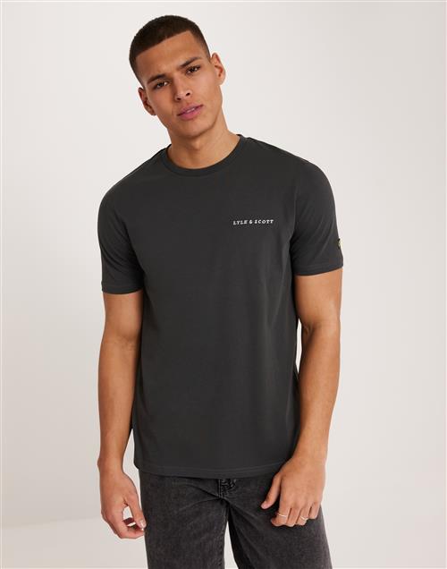 Lyle & Scott Embroidered T-Shirt Kortærmede t-shirts Gunmetal