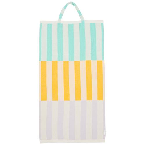 Se SUNNYLiFE 2-i-1 Badehåndklæde Med Tote Taske Rio Sun Multi | Blå | 0 ved Babyshop