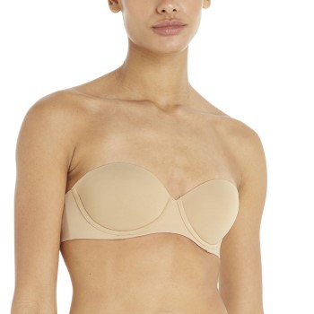 Calvin Klein Bh Strapless Bra Beige A 75 Dame