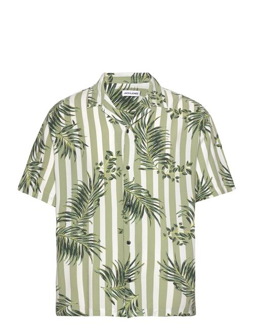 Jack & Jones Jjjeff Resort Aop Shirt Ss Jack & J S Green